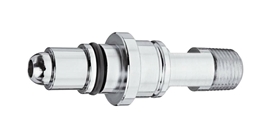 DISS NIPPLE w/O-RING He-O2 to 1/4" M Medical Gas Fitting, DISS, 1060-A, HE-O2, Heliox, breathing mixture